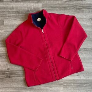 Prospirit red fleece zip up jacket